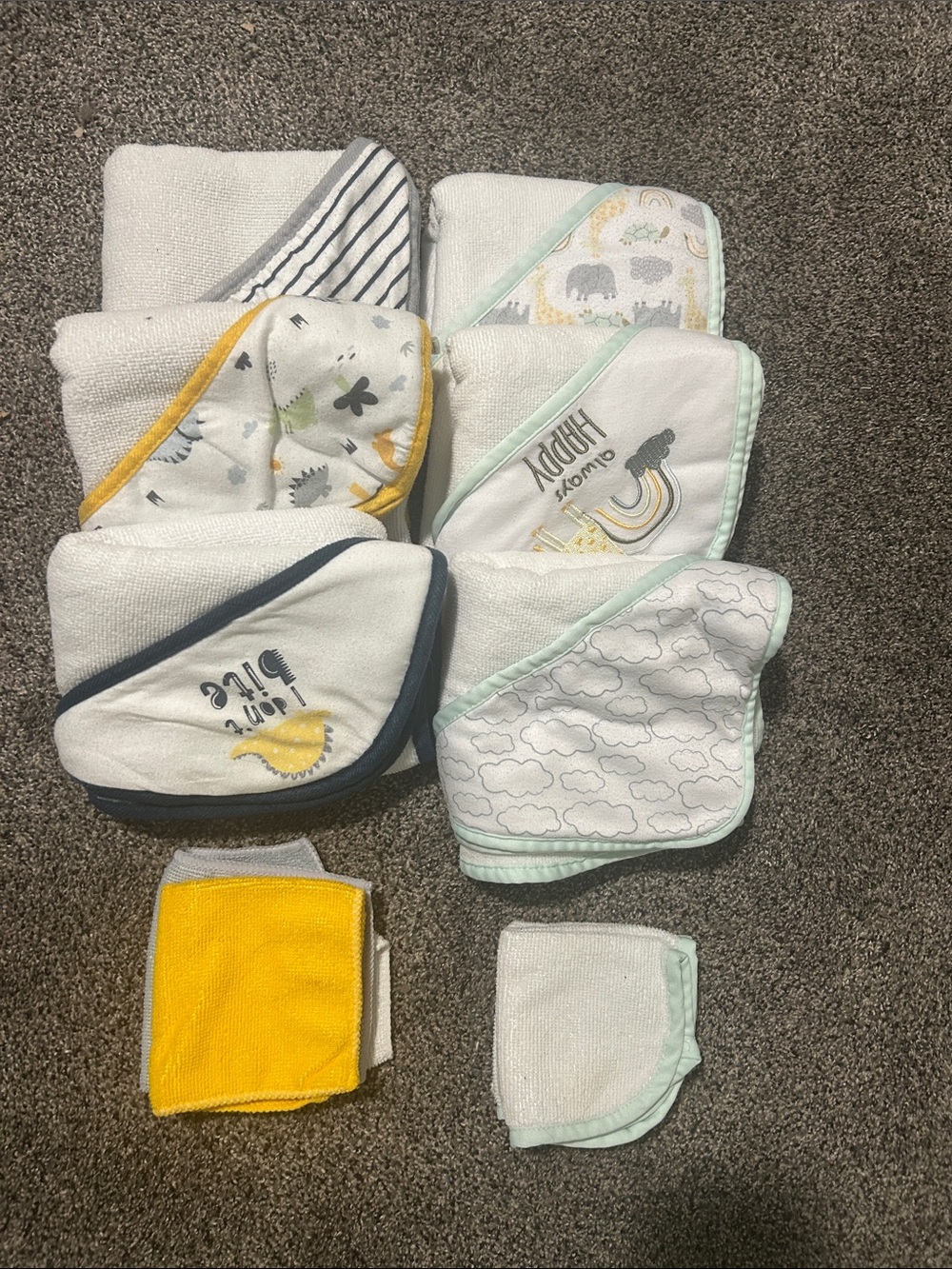 Baby Hooded Towels and Washcloth Set